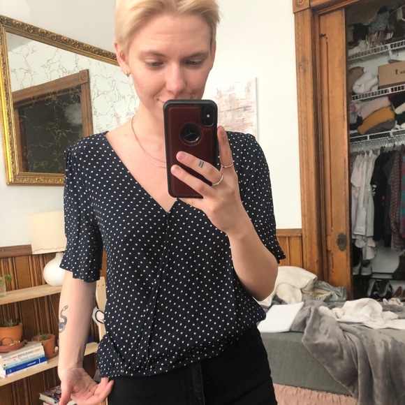 Sanctuary flutter sleeve polka dot blouse - Picture 8 of 15